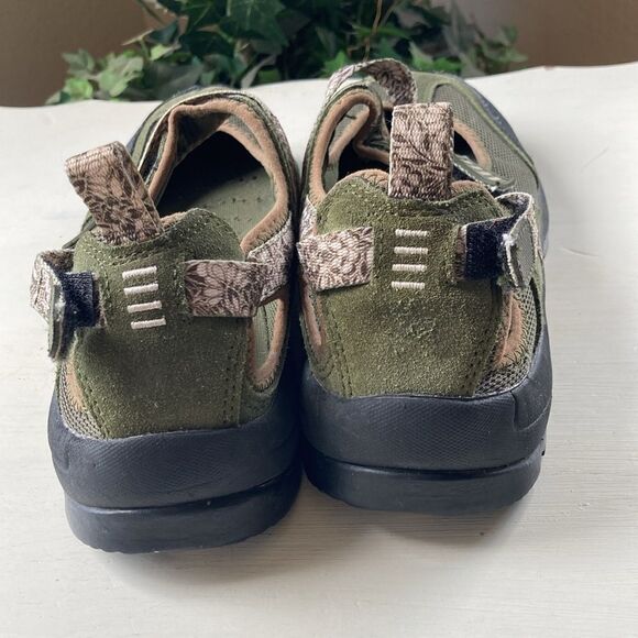 Lands End Women’s Mary Jane Trekker Breathable Mesh Leather Hiking Shoes Size 7B - Picture 4 of 11